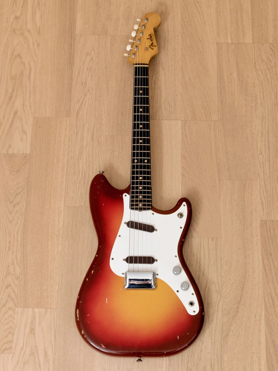 1962 Fender Duo Sonic Vintage Pre CBS Guitar Sunburst Slab Board