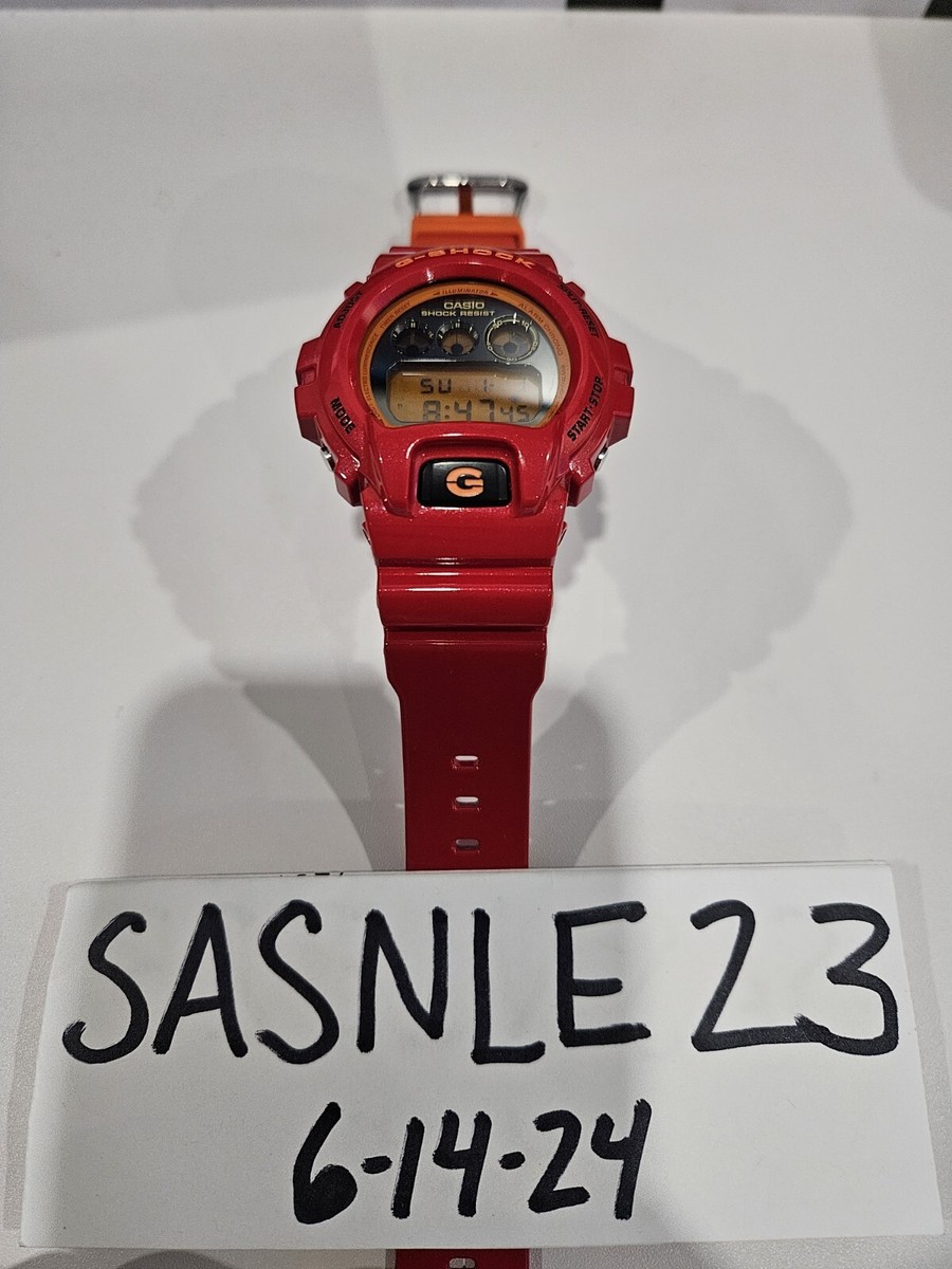 G-SHOCK DW-6900CB 1289レッド腕時計 Casio G-SHOCK DW-6900CB Model 1289 Limited Crazy Colors Red