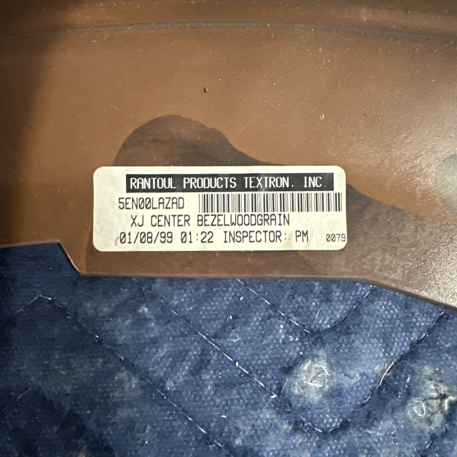 9701 Jeep Cherokee Limited XJ Woodgrain Center Dash Trim Radio Bezel