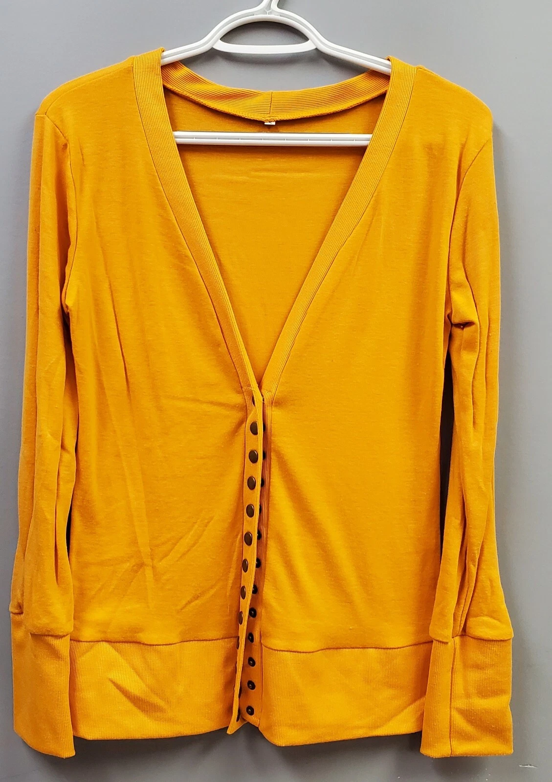 ALEXANDER MCQUEEN Cardigan casual S Cowear donna tinta unita bottoni davanti maglia manica lunga