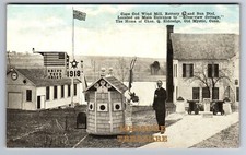 C.1910 OLD MYSTIC CT CAPE COD WIND MILL SUN DIAL RIVERVIEW ELDREDGE Postcard P81