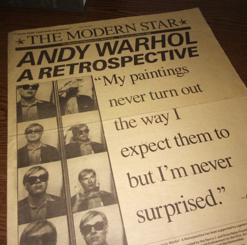 ANDY WARHOL NYC MOMA newspaper promo THE FACTORY CHELSEA GIRLS CAMPBELL'S SOUP