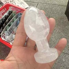 1pc Natural Clear Quartz Crystal Massage Wand Gemstone Yoni for Women Health