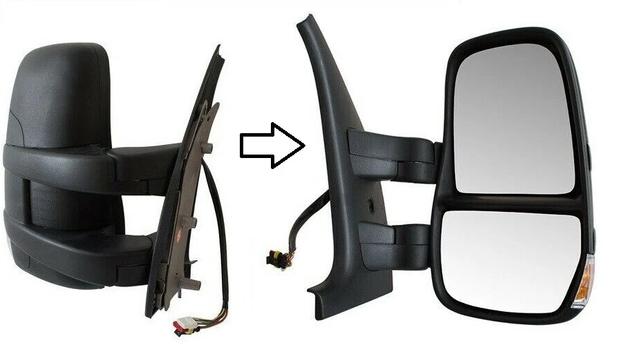 IVECO DAILY IV 2006 2X Rétroviseur extérieur à électrique DROIT + GAUCHE - Immagine 2 di 4