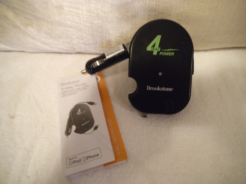 BROOKSTONE 4-WAY POWER WALL OUTLET USB 9 & 12 VOLT - Image 2 of 3