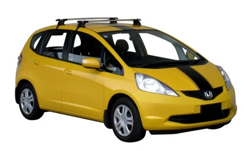 2xBLACK Roof racks for Honda Jazz Aug 2008 - June 2014 / Aerodynamic Cross bars - Picture 3 of 3