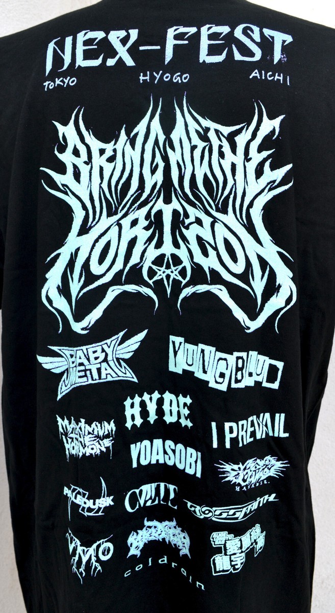 NEX_FEST Tシャツ BMTH ベビメタ Nex Fest Shirt Babymetal Bring Me The Horizon 2023 NEW Sz XL