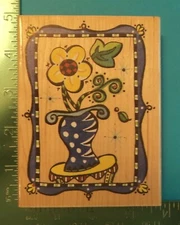 Stampa Rosa PICADILLY FLOWER BOUQUET Rubber Stamp