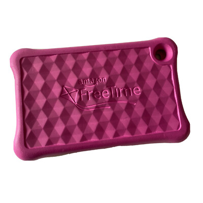 Amazon FreeTime Foam Bumper Hot Pink Tablet Case 8  Inch Kindle Fire HD