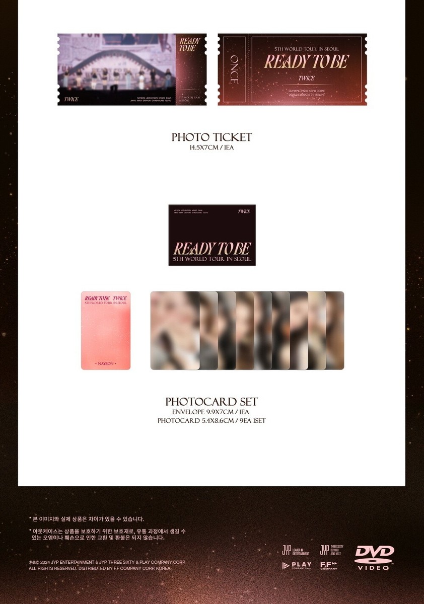 TWICE - 5TH WORLD TOUR [READY TO BE] IN SEOUL DVD | eBay