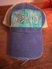 Mermaid Meshback SnapBack Baseball Hat Distressed New w/Tags NWT Embroidered