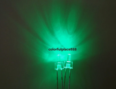 2mm Flat Top Red Yellow Blue Green White Warm White Water Clear LED Leds Diode