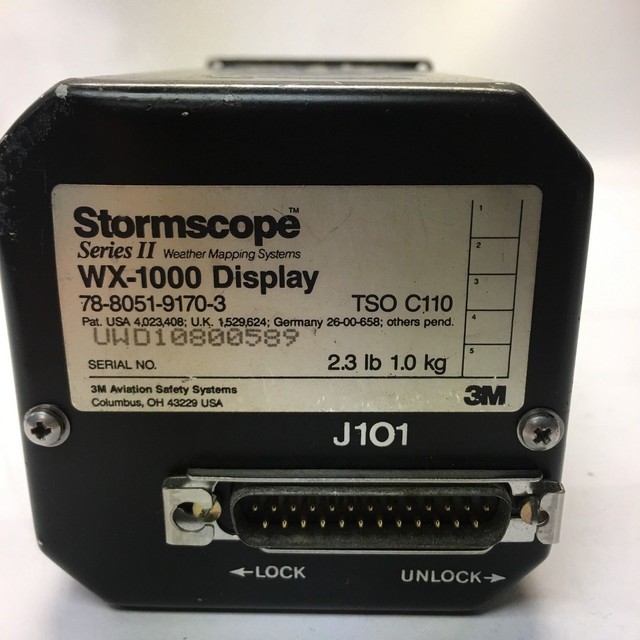 SS 3M Stormscope Series II Weather Mapping Systems Wx1000 & Display