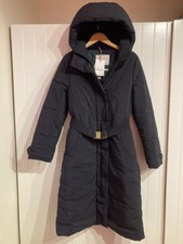 Barbour Florence Black Showerproof Long Line Coat Size 10 Bnwt Rrp £259 Jacket