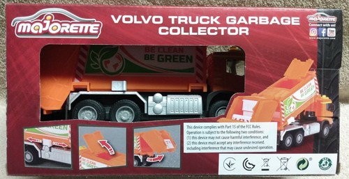 Majorette ~ Volvo Garbage Collector ~ Diecast ~ Lights & Sound ~ #213743000 NIB - Picture 9 of 10