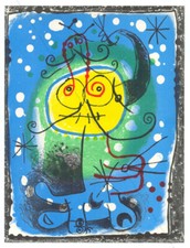 Joan MIRÓ. Personnage. Lithographie originale 1957
