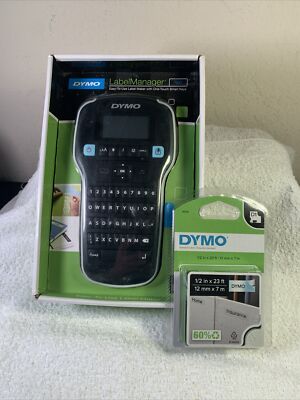 Dymo Label Manager 160 Easy To Use Label Maker 22.7Pt, 5 Font Sizes, Black & Ink