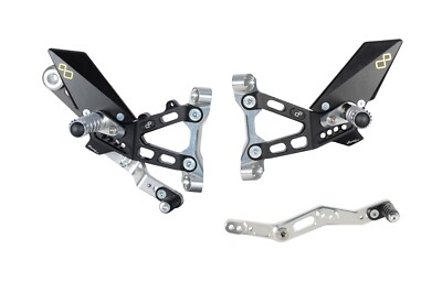 LIGHTECH VERSTELLBARE RÜCKTRITTBRETTER GELENK FUSSRASTENANLAGE BMW S 1000 RR 2019-2023