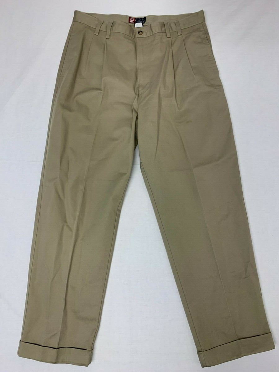 Chaps Ralph Lauren Men's Classic Straight Fit Khaki PantsSize
