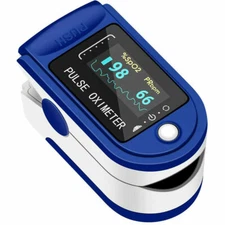 Finger Tip Pulse Oximeter Meter SpO2 Heart Rate Monitor Blood Oxygen Saturation 