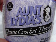 SEALED Aunt Lydia's Classic Crochet Thread Size 10 - 350yds - You Pick Color