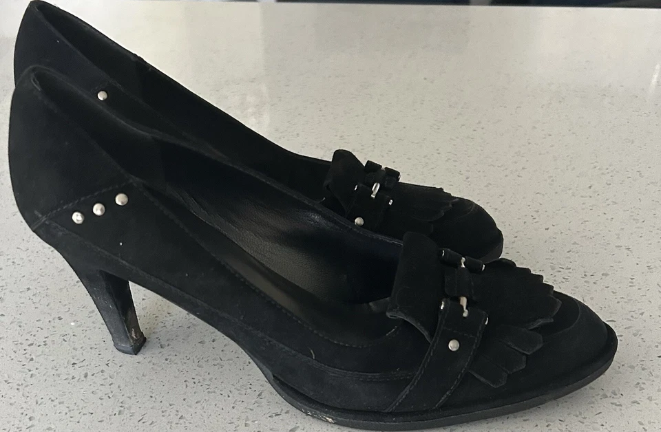 Stuart Weitzman Women’s Black Pumps Size 11M - Imagem 4 de 4