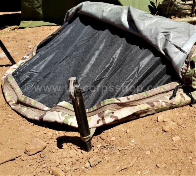 MULTICAM BIVY BAG WITH INSECT SCREEN + POLESLEEVE BREATHABLE