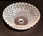 CRYSTAL MOUTHPIECE, Ø85mm, HOLE 10mm, DIAMOND CUT, FOR CHANDELIERS