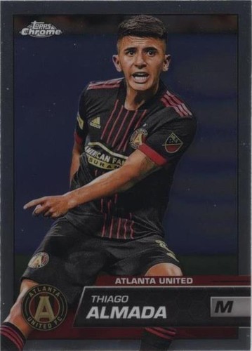Thiago Almada 2023 Topps Chrome MLS PINK XFRACTOR PARALLEL #185