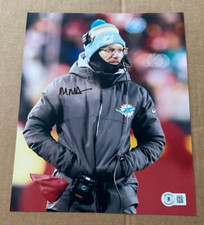 MIKE MCDANIEL MIAMI DOLPHINS HEAD COACH SIGNED 8X10 PHOTO BECKETT CERTIFIED #10