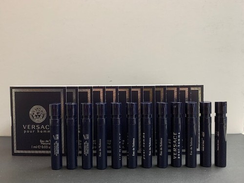 VERSACE Pour Homme EDT 1ml / 0.03 oz Spray Vial x 12 PCS *NEW*