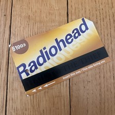 RADIOHEAD Rare 2003 PROMO Mta METRO CARD Hail To The Theif NYC Subway 3.5x2