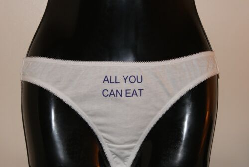 All You Can Eat Sexy Slut Wife Tease Panties Knickers Underwear Size 8 10 12 14 eBay photo image
