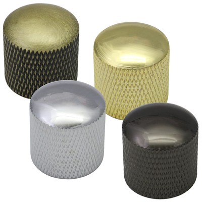 3er-Pack Massivmetall Gitarre Metallic Steuerknöpfe - Lautstärke/Ton - 6 mm Loch