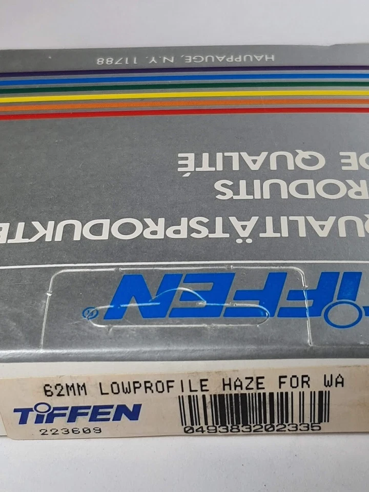 Tiffen 62mm Low-profile HAZE-1 Wide Angle Glass Lens Filter 62 mm Authentic USA - Image 3 of 4