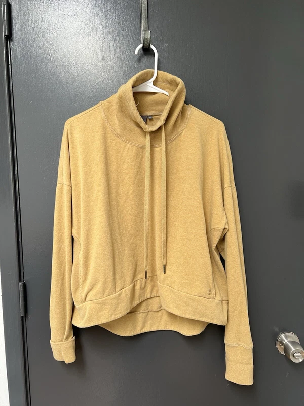 sweaty-betty drawstring cowl neck thumbholes hoodie