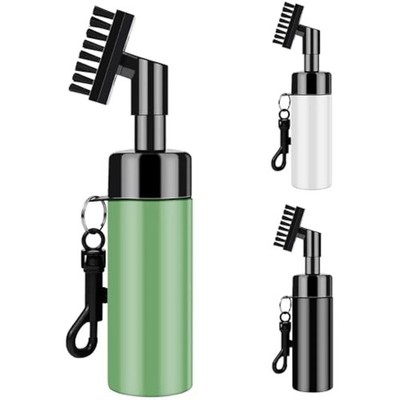 FUZVOL Golfschlägerbürste Rillenreiniger mit integriertem Wasserspray und Haken,