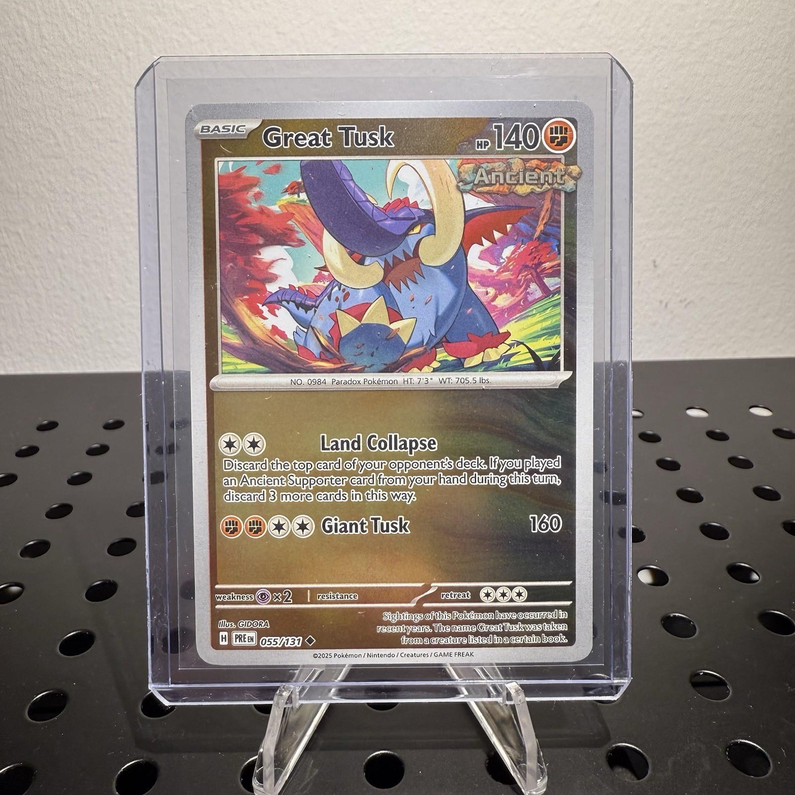 Pokémon TCG: Prismatic Evolutions Great Tusk 55/131 Uncommon Reverse Holo NM