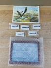 ATLAS EDITION - WW2 AIRCRAFT - PIN BADGE SET X5 NEW / PICTURE FRAME & PAINTING