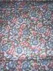 Flower Print CottonShower Curtain Matching Window Rod Pocket Valance Custom Made — photo 7