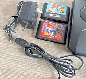 SEGA Genesis Model 2 Console - Black Tested, Power Cord, 2 controllers & 2 Games