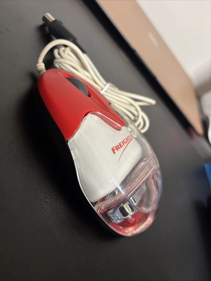 Ratón de computadora Aqua vintage lleno de agua Freightliner Llc Track Ball Y2K Foto 3 de 4