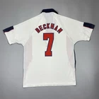 Vintage Beckham England 1998 Home Umbro Football Shirt Soccer Jersey