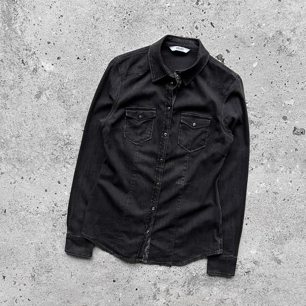 Women Liu Jo Shirt Black Denim 36 / S / 44
