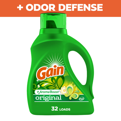 #ad Gain Liquid Laundry Detergent Original Scent 46 fl oz enough for 32 loads $8.99