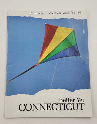 Connecticut Official Travel Guide Tourist Brochure Directory Booklet 1980s