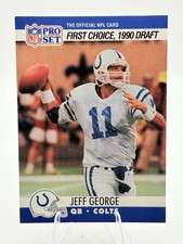 1990 Pro Set - Draft Jeff George #669 White Pant Laces (RC)
