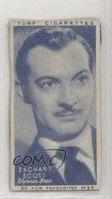 1948 Turf Film Favourites Tobacco Zachary Scott #23 m5x