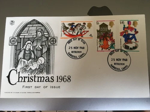 GB STAMPS RARE FIRST DAY COVER 1968 CHRISTMAS BETHLEHEM