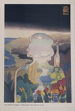 Vintage Cuba Cuban Ernesto Che Guevara USSR political Latin America art poster